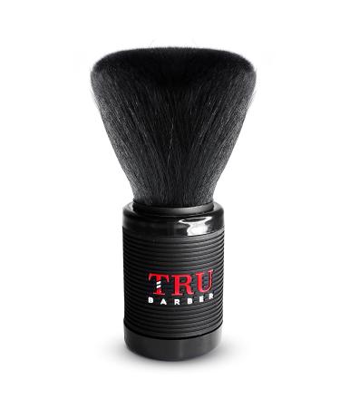 TRU BARBER Neck Duster  Soft Neck Duster Professional Hair Duster Brush for Barbers and Stylist  Soft Nylon Bristles (Black)