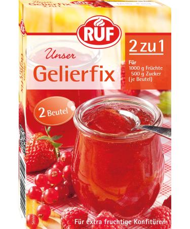 RUF Gelierfix 2 to 1 vegan gelling agent for preserving and gelling jam marmalade & jelly gluten-free