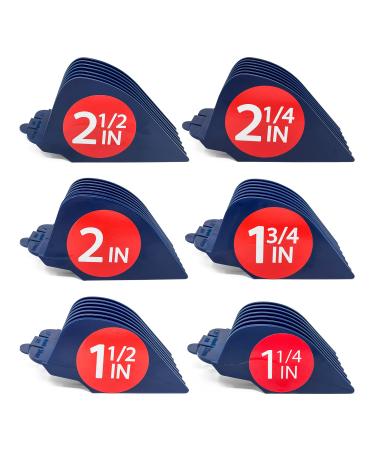 Clipquik Premium XL Clipper Guards, Strong & Sturdy 2.5 inch, 2.25", 2", 1.75", 1.5", 1.25" (#20, #18, #16, #14, #12, #10) Extra Long, Large Guide Comb Set Fits Most Wahl Full Size Hair Clippers