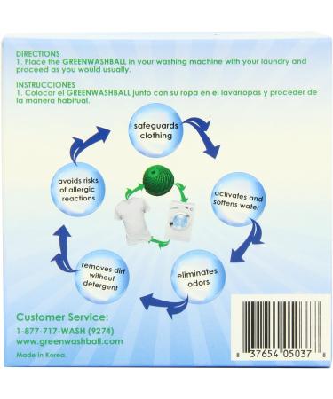 Eco-Friendly Green Wash Ball | Laundry Ball for Detergent-Free Washing - International Shipping - Buy Online on SooperMarket.com