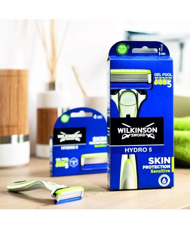 Wilkinson Sword Hydro 5 Skin Protection Sensitive Men's Razor - 2 Pack + 3 Replacement Blades | Best International Shipping - Buy Online on SooperMarket.com