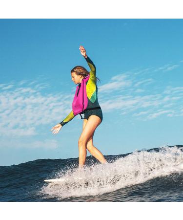 SOLY Inflatable Snorkel Vest Adult | Adjustable Light Snorkeling Jacket for Diving & Water Sports Safety - Pink Kid Size - Buy Online on SooperMarket.com