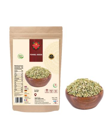 Fennel Seeds (400g/14.11oz) | Saunf (Soonf) | Gluten Free |100% Raw Fennel Seed from India | Authentic | Vegan | Non GMO | No Additives