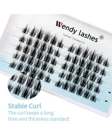 Individual C Curl Cluster Lashes 0.07mm 13mm - Soft & Reusable DIY Lash Extensions | Wispy Wide Stem Eyelash Clusters - FD-D33-0.07-C-13 - Buy Online on SooperMarket.com