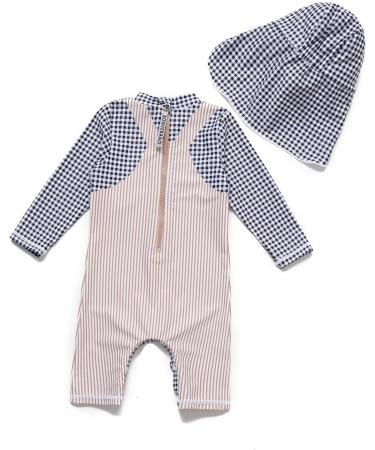 Bonverano Baby Boys Swimsuit 18-24 Months | UPF 50+ Long-Sleeve One Piece Swimwear - Buy Online on SooperMarket.com