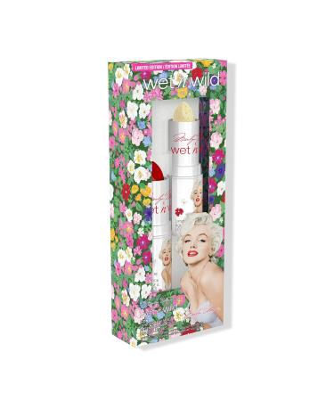 Buy Wet n Wild Marilyn Monroe Icon Lipstick & Balm Set | Moisturizing Red Lipstick & Glitter Balm | pH-Activated Formula International Shipping - Buy Online on SooperMarket.com