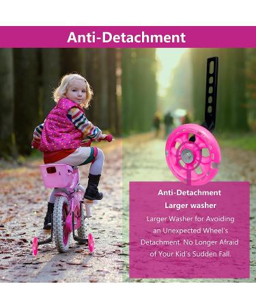 Flash Mute Big Wheel Pink Training Wheels for 12-20 inch Single Speed Bike - Buy Online on SooperMarket.com