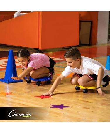 Champion Sports MSPSET Poly Spot Markers - 10-inch Set of 6 for Sports Activities and Social Distancing - Buy Online on SooperMarket.com