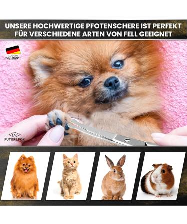Future Fox Fur Scissors from Solingen - Made in Germany | Curved Pet Grooming Scissors with Micro-Toothing & Rounded Tip (10.5cm) - Buy Online on SooperMarket.com