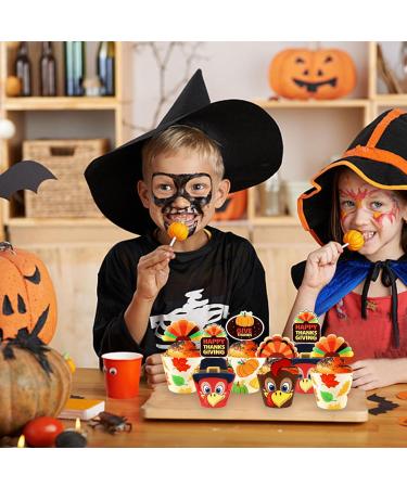 80 Pcs Thanksgiving Cupcake Toppers Pumpkin Turkey for Thanksgiving Day Decoration Party Supply (Gobble Till you Wobble) - Buy Online on SooperMarket.com