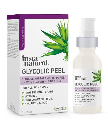 InstaNatural Glycolic Peel 1 fl oz - Exfoliating Skin Treatment for Radiant Glow - Buy Online on SooperMarket.com