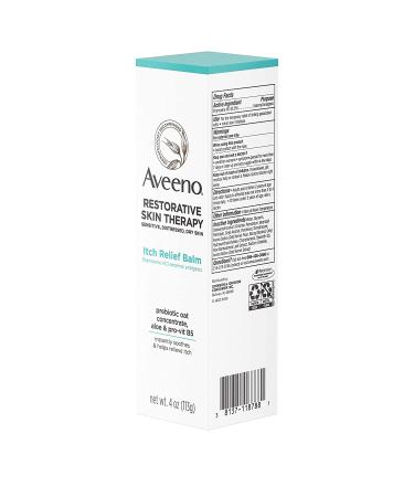 Aveeno Restorative Skin Therapy Itch Relief Balm 4 oz - Soothing Moisturizer for Dry, Itchy Skin - Buy Online on SooperMarket.com