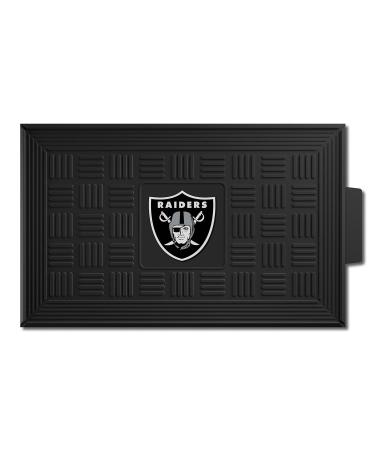 FANMATS NFL Unisex-Adult Medallion Door Mat Las Vegas Raiders 19.5" x 31.25" Oakland Raiders