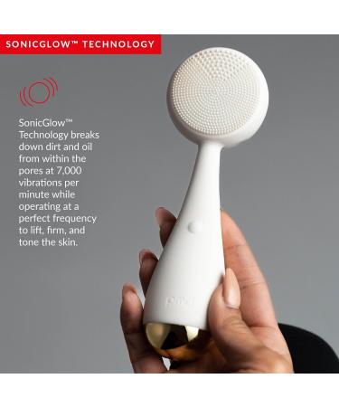 PMD Clean Redvolution - Smart Facial Cleansing Device with Silicone Brush & Red Light Therapy for Smoother Skin Fine Lines Reduction & Firming - Face & Body Care - Buy Online on SooperMarket.com