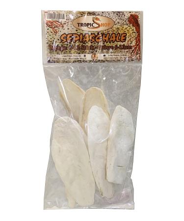 Tropic shop sepia shell pack 6-12 pieces 100% pure sepia shell health-promoting minerals calcium supply premium care & structure for reptiles and birds 6-12 pieces 100 g (1 Pack)