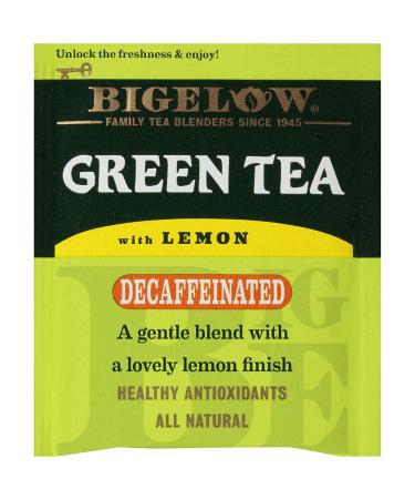 Bigelow Decaffeinated Green Tea with Lemon - 20 Count (Pack of 6) - 120 Teabags Total - Buy Online on SooperMarket.com