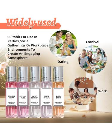 Pheromone Perfume Collection Pheromones Perfumes for Women Roll On Pheromone Perfume for Women Enhanced Scents Long-Lasting Portable (5PC) (3PACK-B) - Buy Online on SooperMarket.com
