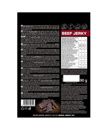 Indiana Beef Jerky - High Protein Dried Meat Snack | No Added Sugar Hot & Sweet Salami Flavor (18g 10 x 90g) - Shop Internationally - Buy Online on SooperMarket.com