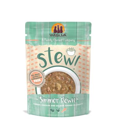 Weruva Classic Cat Stews! Grain-Free Natural Wet Cat Food Pouches Chicken 3 Ounce (Pack of 12)