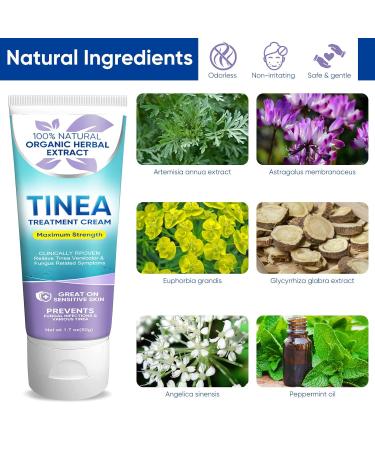 Tinea Versicolor Natural Skin Cream - Effective Treatment for All Skin Types - Buy Online on SooperMarket.com