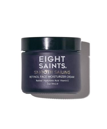 Eight Saints Retinol Facial Moisturizer Cream For Firming Face Neck & Eye Wrinkles and Lines Deep Hydrating Lotion Fragrance-Free 2 Ounces