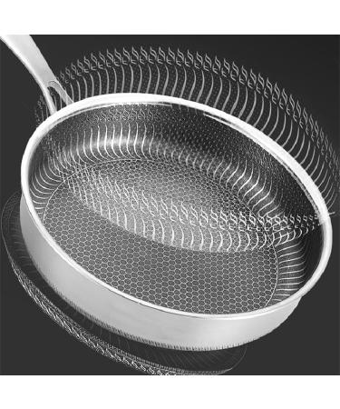 DELURA Saucepan Stainless Steel Pans Cooking Pots Utensils Cookware Set for Kitchen Accessories Skillet Frying Induction Deep Fryer Wok Wok - Buy Online on SooperMarket.com