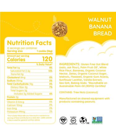 Maxine's Heavenly Walnut Banana Bread Cookies - Soft-Baked, 7.2 oz (204 g) - Delicious & Healthy Treat - Buy Online on SooperMarket.com