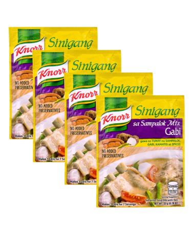 Knorr Sinigang sa Sampalok Soup Mix (22g (Pack of 4) Gabi) Gabi 5.5 g (Pack of 4)