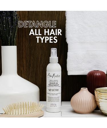 SheaMoisture 100% Virgin Coconut Oil Leave-in Conditioner 8 oz - Silicone Free Treatment for All Hair Types - Buy Online on SooperMarket.com