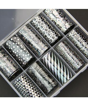 Transfer foil set in a practical box - holo mix 09 Holo Mix