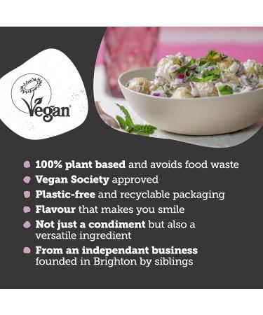 BeSaucy Dill & Gherkin Mayonnaise 180g Glass Jar - Vegan Friendly Spread, Dip, Mash Stir-in - UK Made - Buy Online on SooperMarket.com