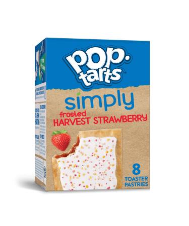 Simply Pop-Tarts, Toaster Pastries, Frosted Harvest Strawberry, Non-GMO Project Verified, 13.5oz Box (8 Count) 13.5 Ounce (Pack of 1)
