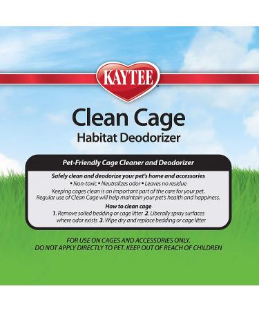 Kaytee Clean Cage Habitat Deodorizer Spray 32oz - Eliminate Odors and Freshen up Your Pet's Home - Buy Online on SooperMarket.com