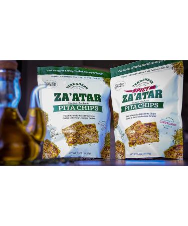 Terranean Herbs & Spices Za'atar Pita Chips Bundle - Regular & Spicy (2 Pack) - Buy Online on SooperMarket.com