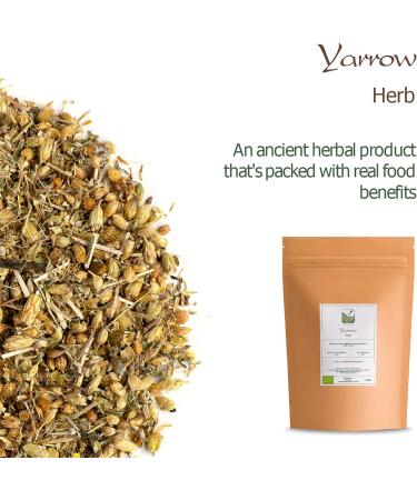 Yarrow Leaf and Flower Organic - Dried Achillea Millefolium Tea - Yarrow Tea Organic Dried Yarrow Flowers Yarrow Flower Tea - Buy Online on SooperMarket.com