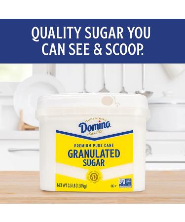 Domino Granulated Pure Cane Sugar 3.5 LB Easy Baking Tub - Premium Quality Sweetener - Buy Online on SooperMarket.com