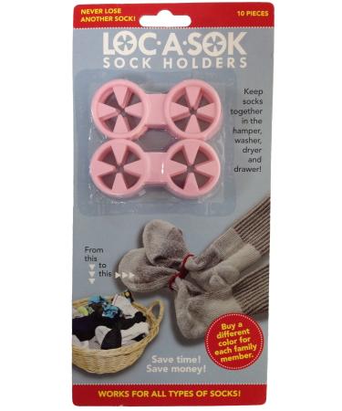 Loc A Sok Sock Locks Clips (Pink)