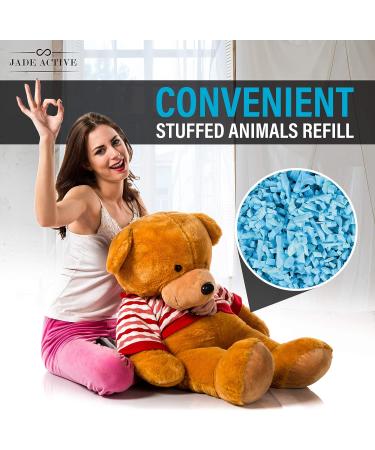 Jade Active Bean Bag Filler Foam - 5 Pound Premium Shredded Memory Foam - Easy Pillow Stuffing Foam for Dog Bed or Couch Cushion - Very Soft and Great for Stuffing - Buy Online on SooperMarket.com