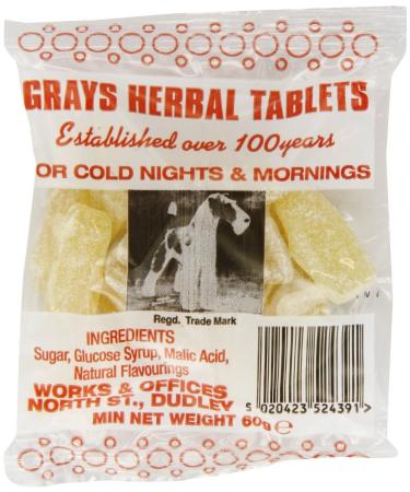Grays Herbal Tablets - Each 60g Bags (3 x 60g Bags)