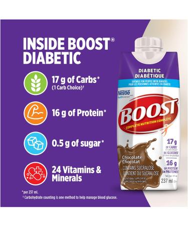 BOOST Diabetic Nutritional Supplement Strawberry 237 ml - Buy Online on SooperMarket.com