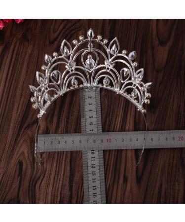 Eseres Tall Pageant Tiaras - Elegant Rhinestone Crown for Women with Combs - Buy Online on SooperMarket.com