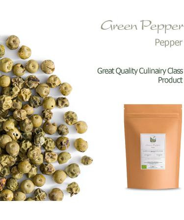 Organic Green Peppercorns Whole - Gourmet Pepper Corn for Grinder - 100g - Buy Online on SooperMarket.com