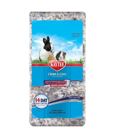Kaytee Clean & Cozy Spura for small pets such as mice racing mice rodents hamsters rabbits extreme odor control & absorbent paper litter 99 9 % dust -free 24.6l of extreme odor control 24.6 liters