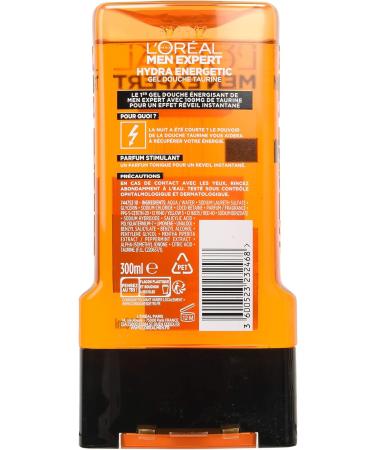 L'Or al Men Expert Hydra Energetic Instant Awakening Shower Gel for Men 300 ml - Buy Online on SooperMarket.com