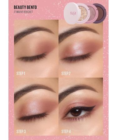 Kaja Eye Bento Collection - Bouncy Eyeshadow Trio in 17 Mauve Bouquet | Vegan & Cruelty-Free - Buy Online on SooperMarket.com