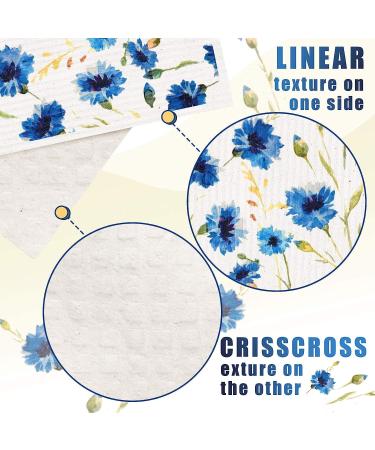 Remagr Swedish Kitchen Dish Towels Wildflowers - Reusable Sponge Cleaning Cloths (6 Pack) - Buy Online on SooperMarket.com