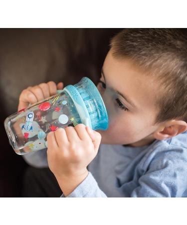 Nuby 360 Edge 2 Stage Drinking Cup | 10 Oz Space Aqua | Removable Handles & Hygienic Cover | 12M+ | 300 Ml 80809 - Buy Online on SooperMarket.com