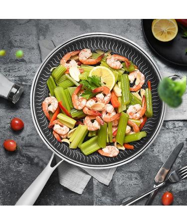 DELURA Saucepan Stainless Steel Pans Cooking Pots Utensils Cookware Set for Kitchen Accessories Skillet Frying Induction Deep Fryer Wok Wok - Buy Online on SooperMarket.com
