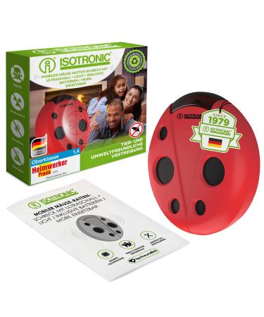 ISOTRONIC mouse distributors with ultrasound against mice & rats |Battery -operated mouse crazy for garden house basement attics garages and much more.|Animal -gentle & safe - 30 m area of activity