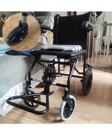 Wheelchair Front Wheel 1 Pair Wheelchair Front Wheels PVC Solid Wheelchair Front Professional Anti-Slip Wheelchair Wheel Accessories for Rollators Walk/Gray/7Inch(Black 6Inch) 6Inch Black - Buy Online on SooperMarket.com